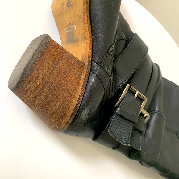 ALDO black western-styled leather boots - 8.5 - Picture 9 of 10